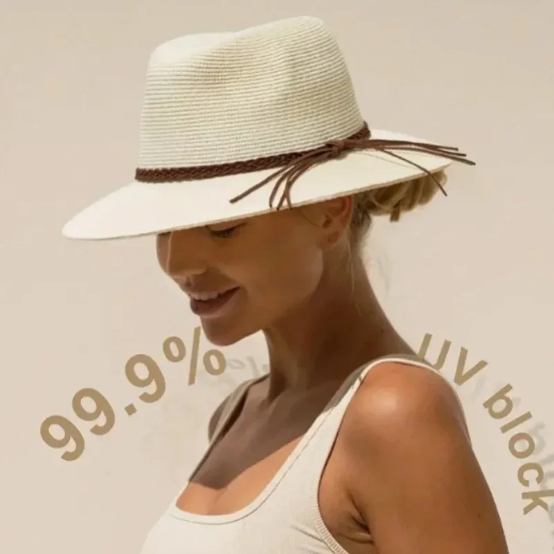 2025 جديد قبعة القش للنساء الر - مراجعة Bucket Hat Straw وسعره